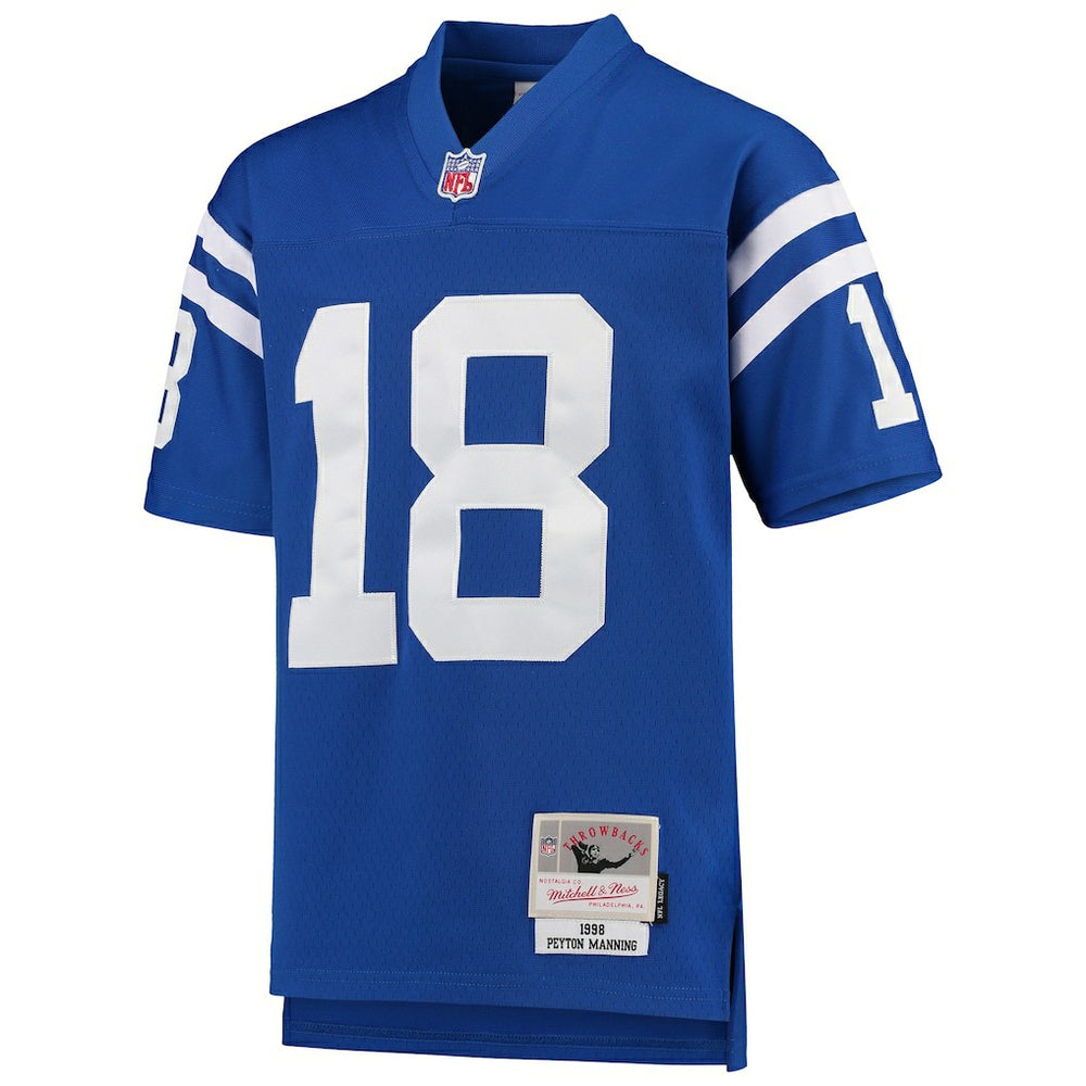 Peyton Manning Indianapolis Colts Youth 1998 Legacy Retired Player Jersey - Royal Jerseys