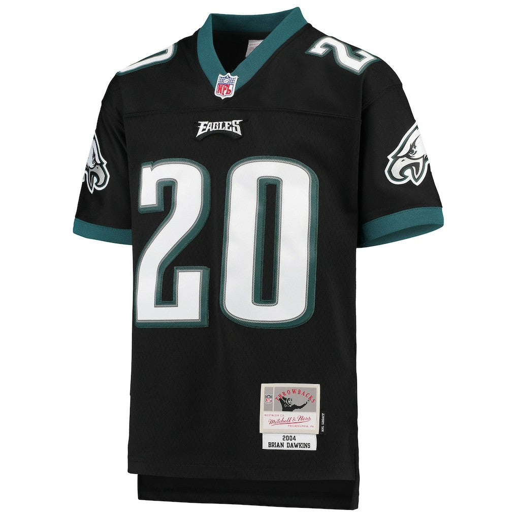 Brian Dawkins Philadelphia Eagles Youth 2004 Legacy Retired Player Jersey - Black Jerseys
