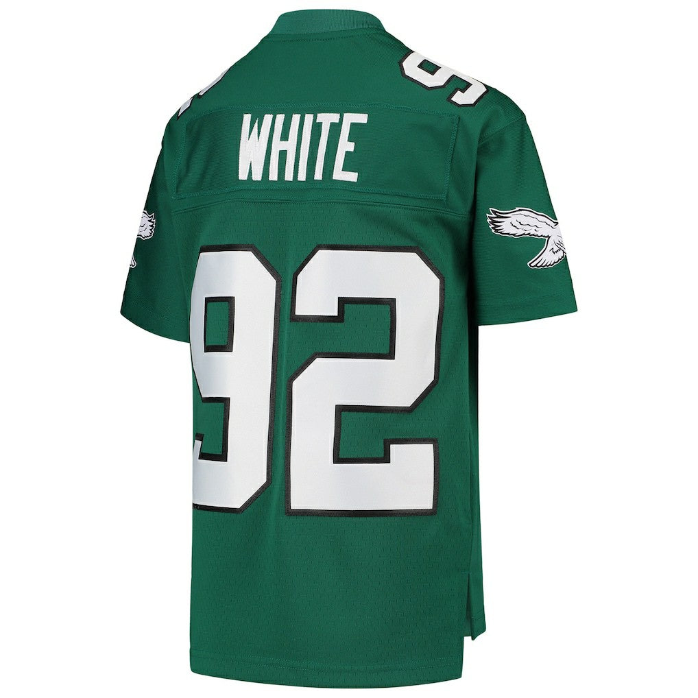 Reggie White Philadelphia Eagles Youth 1990 Legacy Retired Player Jersey - Green Jerseys