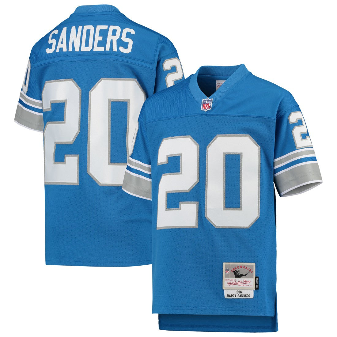 Barry Sanders Detroit Lions Youth 1996 Legacy Retired Player Jersey - Blue Jerseys