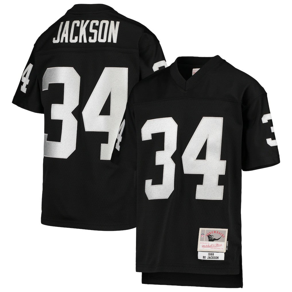 Bo Jackson Las Vegas Raiders Youth 1988 Legacy Retired Player Jersey - Black Jerseys