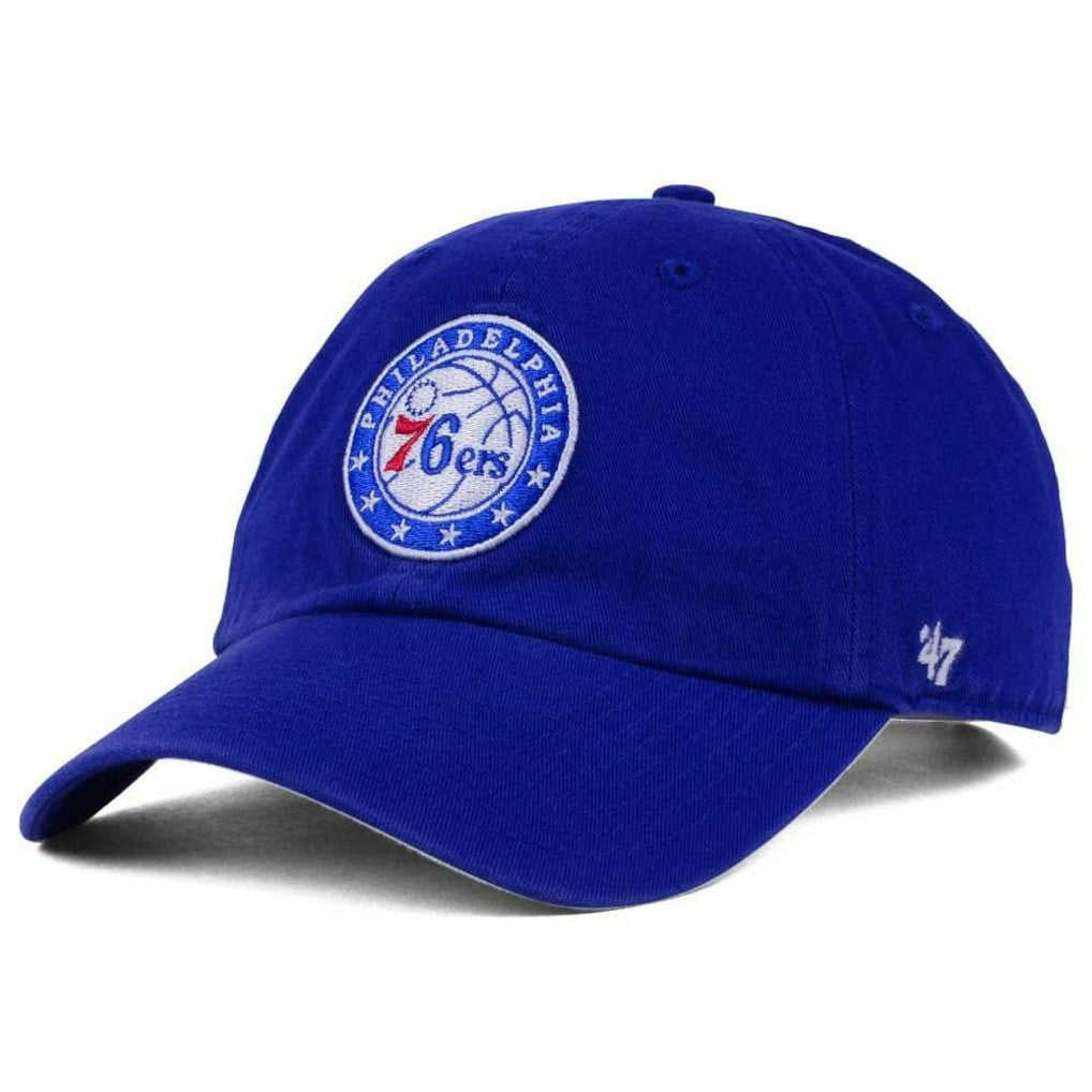 Philadelphia 76ers '47 Core Logo Clean Up Adjustable Hat Royal - 47 brand