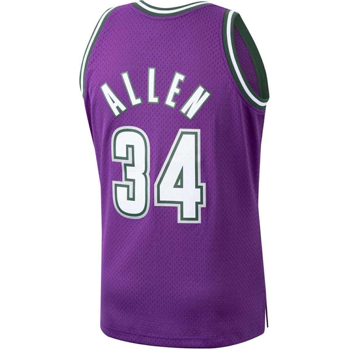 Ray Allen Milwaukee Bucks 2000/01 Hardwood Classics Swingman Jersey Purple - Mitchell & Ness