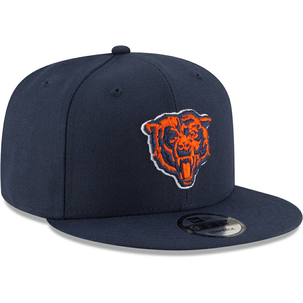 Chicago Bears New Era Head Basic 9FIFTY Adjustable Snapback Hat - Navy Hats