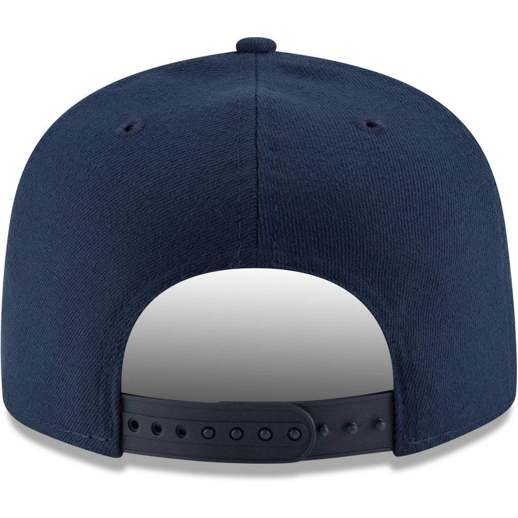 Chicago Bears New Era Head Basic 9FIFTY Adjustable Snapback Hat - Navy Hats