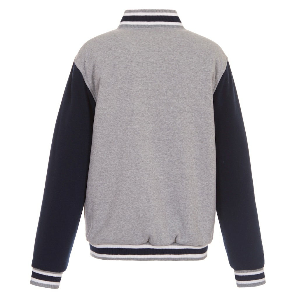 Dallas Cowboys JH Design Reversible Two Tone Fleece Jacket - Gray/Navy Jackets