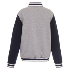 Dallas Cowboys JH Design Reversible Two Tone Fleece Jacket - Gray/Navy Jackets