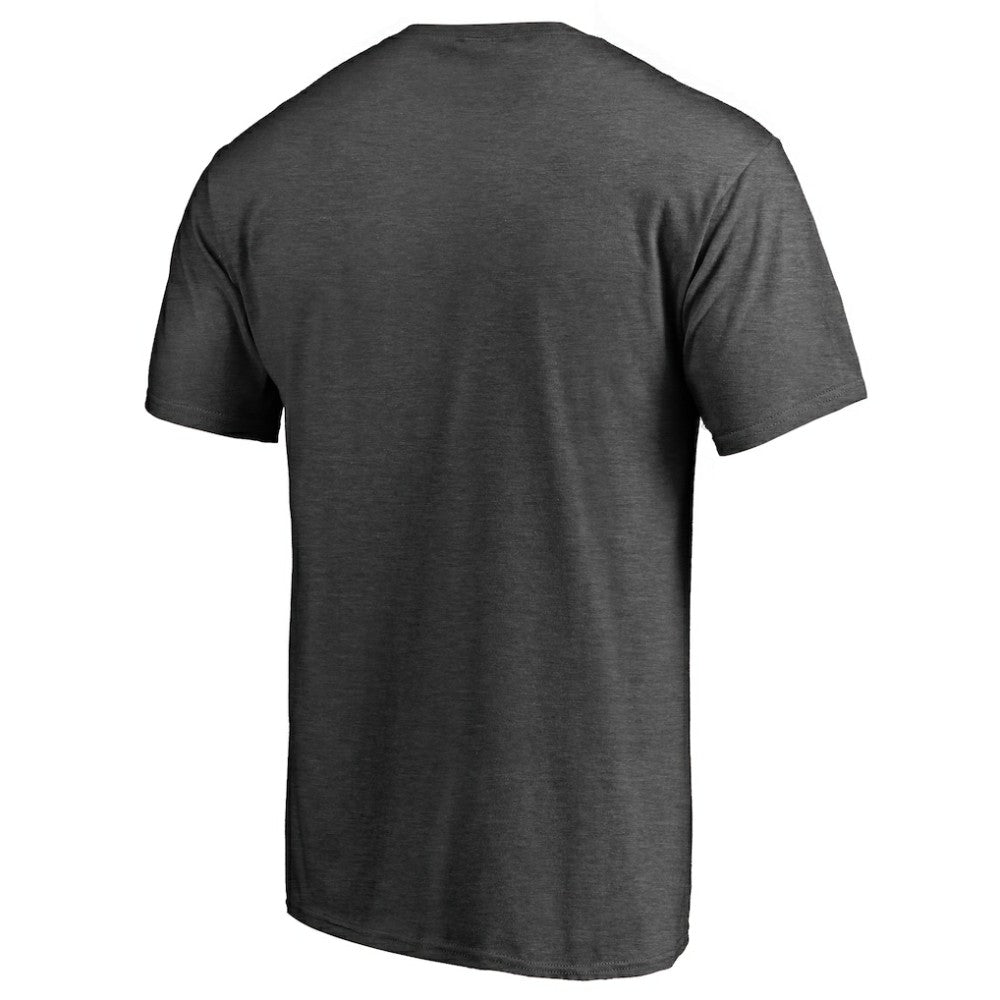 Chicago Cubs Blue Wordmark T-Shirt - Heathered Charcoal T-shirts