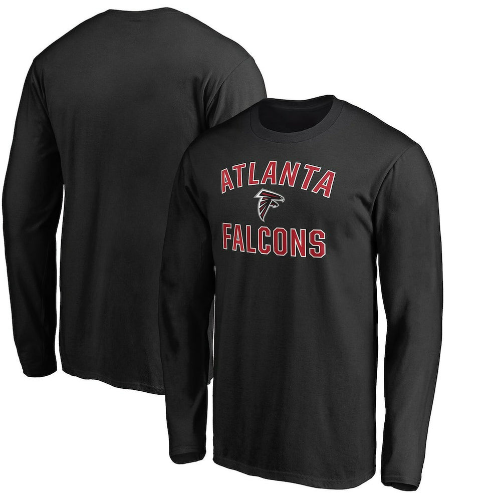 Atlanta Falcons Victory Arch Long Sleeve T-Shirt - Black T-shirts