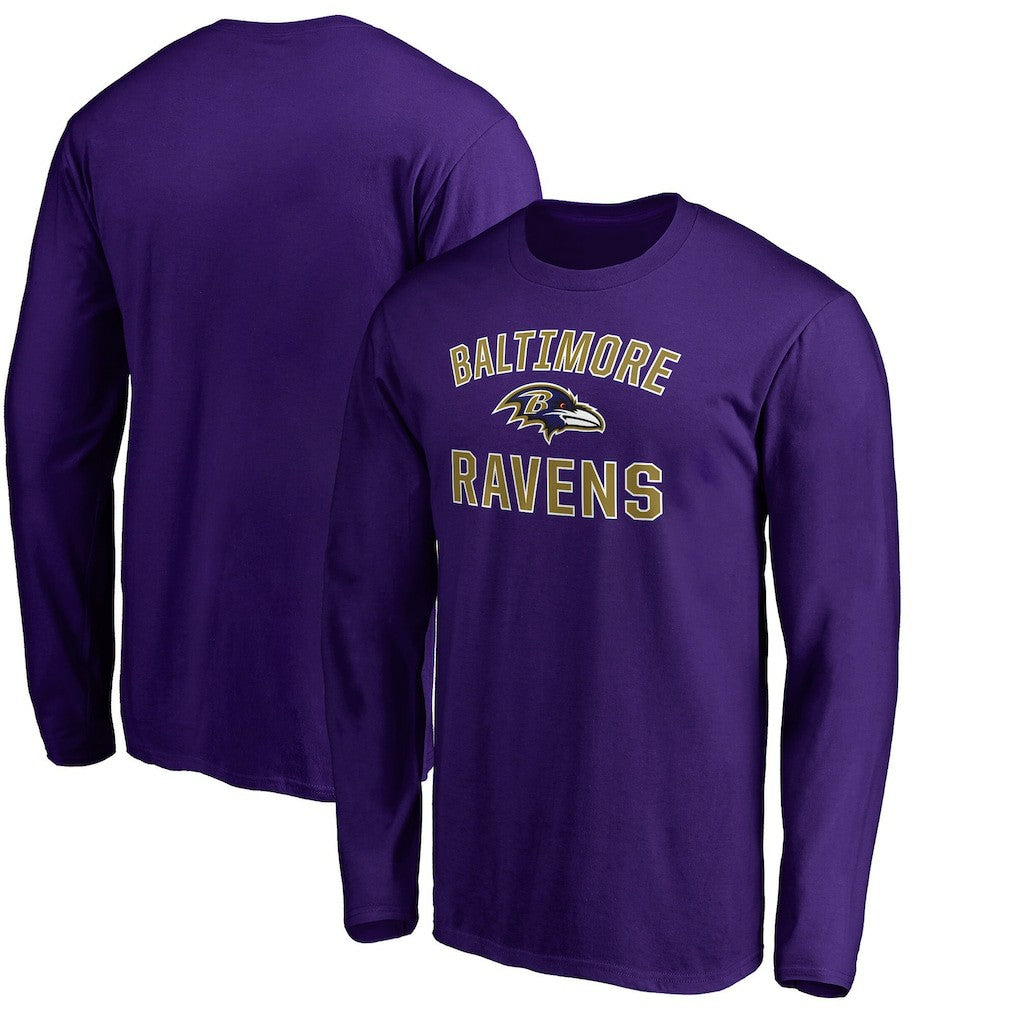 Baltimore Ravens Victory Arch Long Sleeve T-Shirt - Purple T-shirts