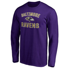 Baltimore Ravens Victory Arch Long Sleeve T-Shirt - Purple T-shirts