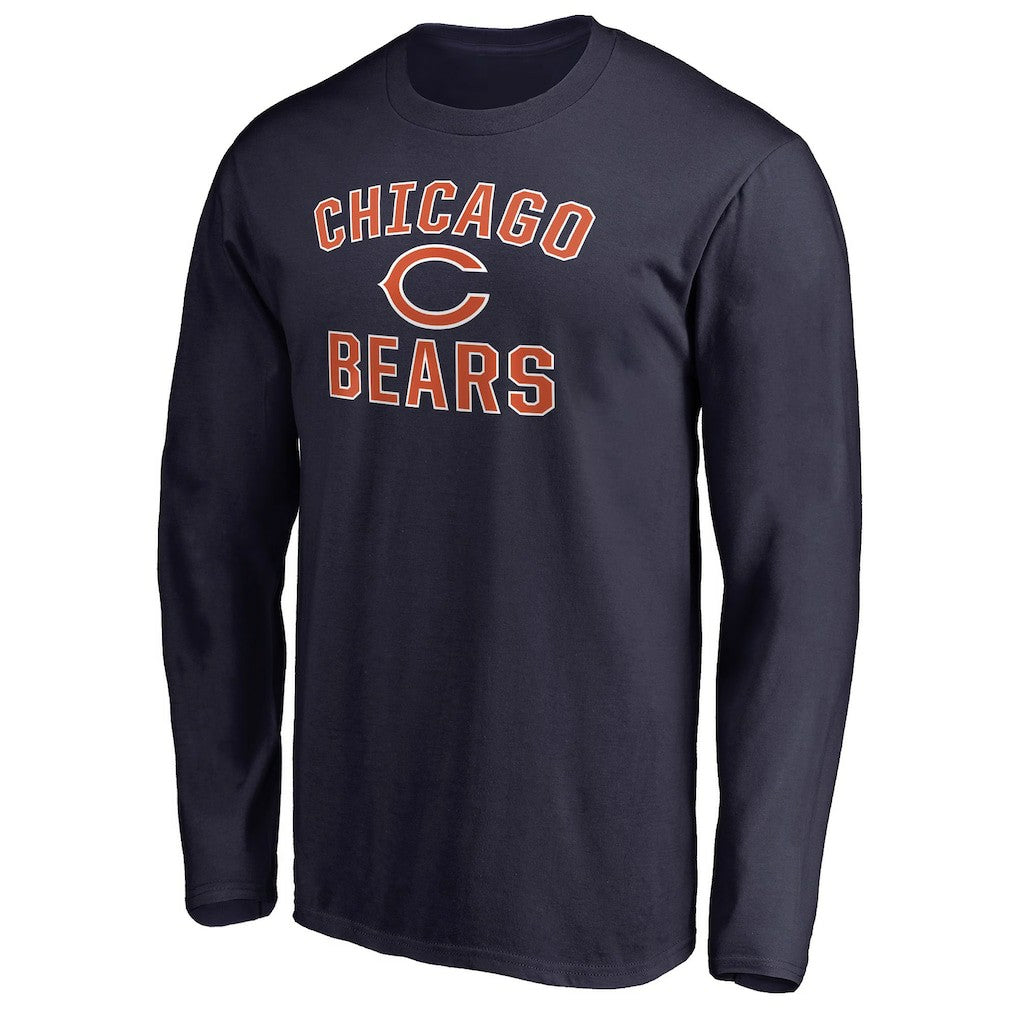 Chicago Bears Victory Arch Long Sleeve T-Shirt - Navy T-shirts