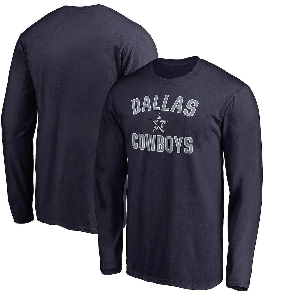 Dallas Cowboys Victory Arch Long Sleeve T-Shirt - Navy T-shirts