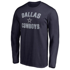 Dallas Cowboys Victory Arch Long Sleeve T-Shirt - Navy T-shirts