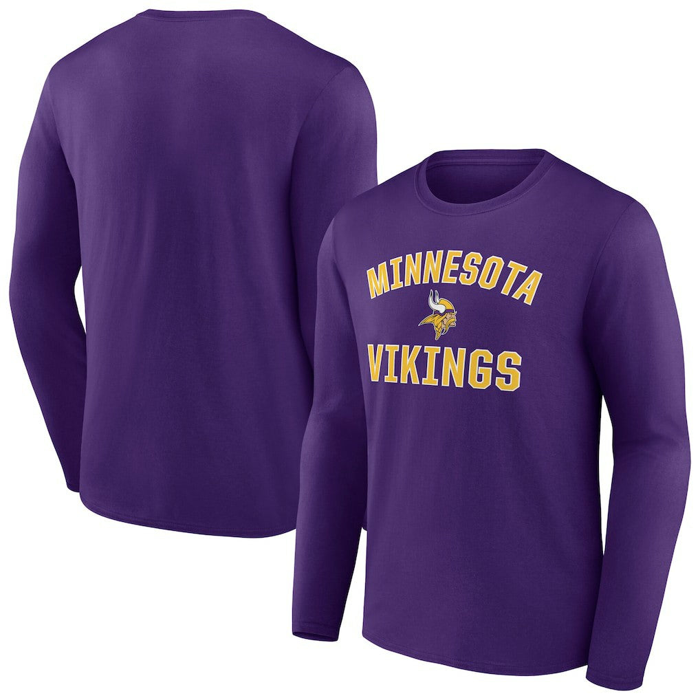 Minnesota Vikings Victory Arch Long Sleeve T-Shirt - Purple T-shirts