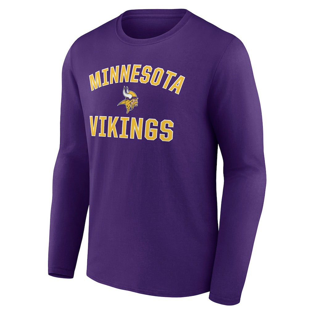 Minnesota Vikings Victory Arch Long Sleeve T-Shirt - Purple T-shirts