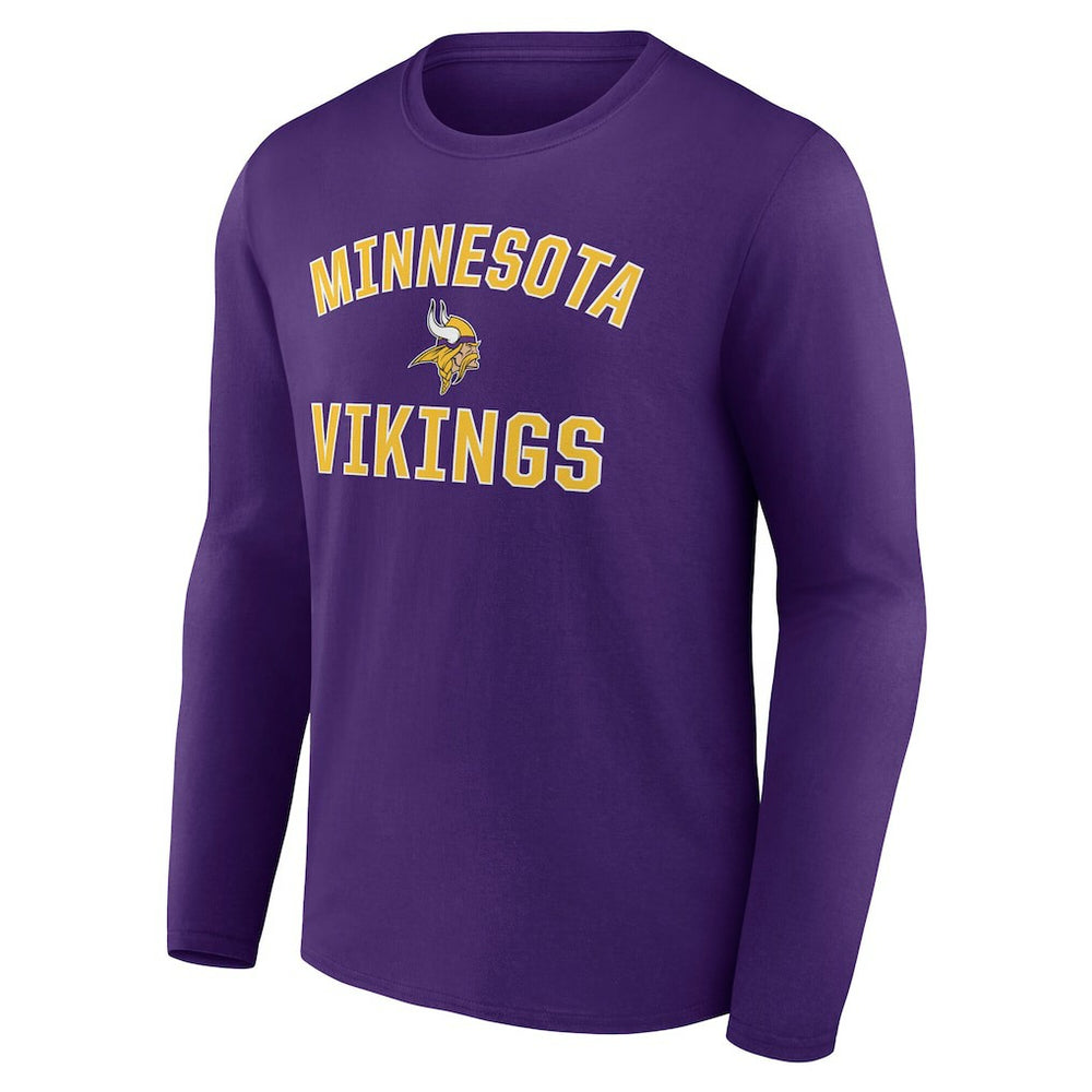 Minnesota Vikings Victory Arch Long Sleeve T-Shirt - Purple T-shirts