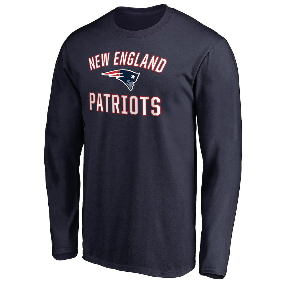New England Patriots Victory Arch Long Sleeve T-Shirt - Navy T-shirts