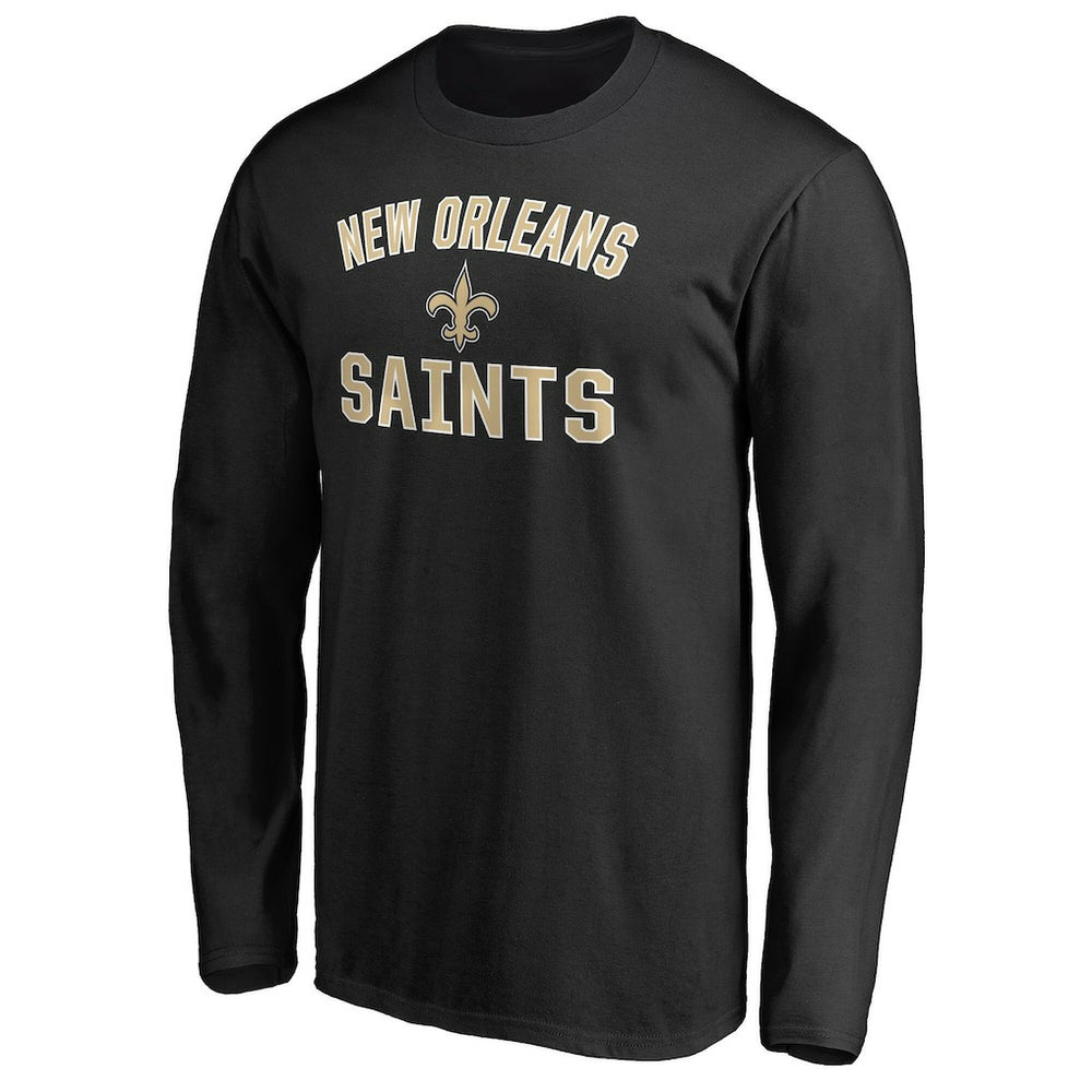 New Orleans Saints Victory Arch Long Sleeve T-Shirt - Black T-shirts