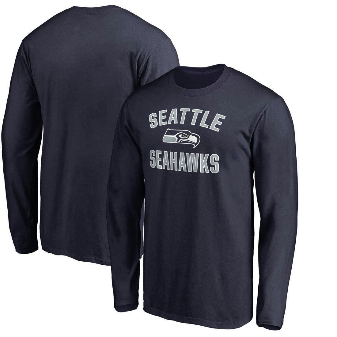 Seattle Seahawks Victory Arch Long Sleeve T-Shirt - College Navy T-shirts