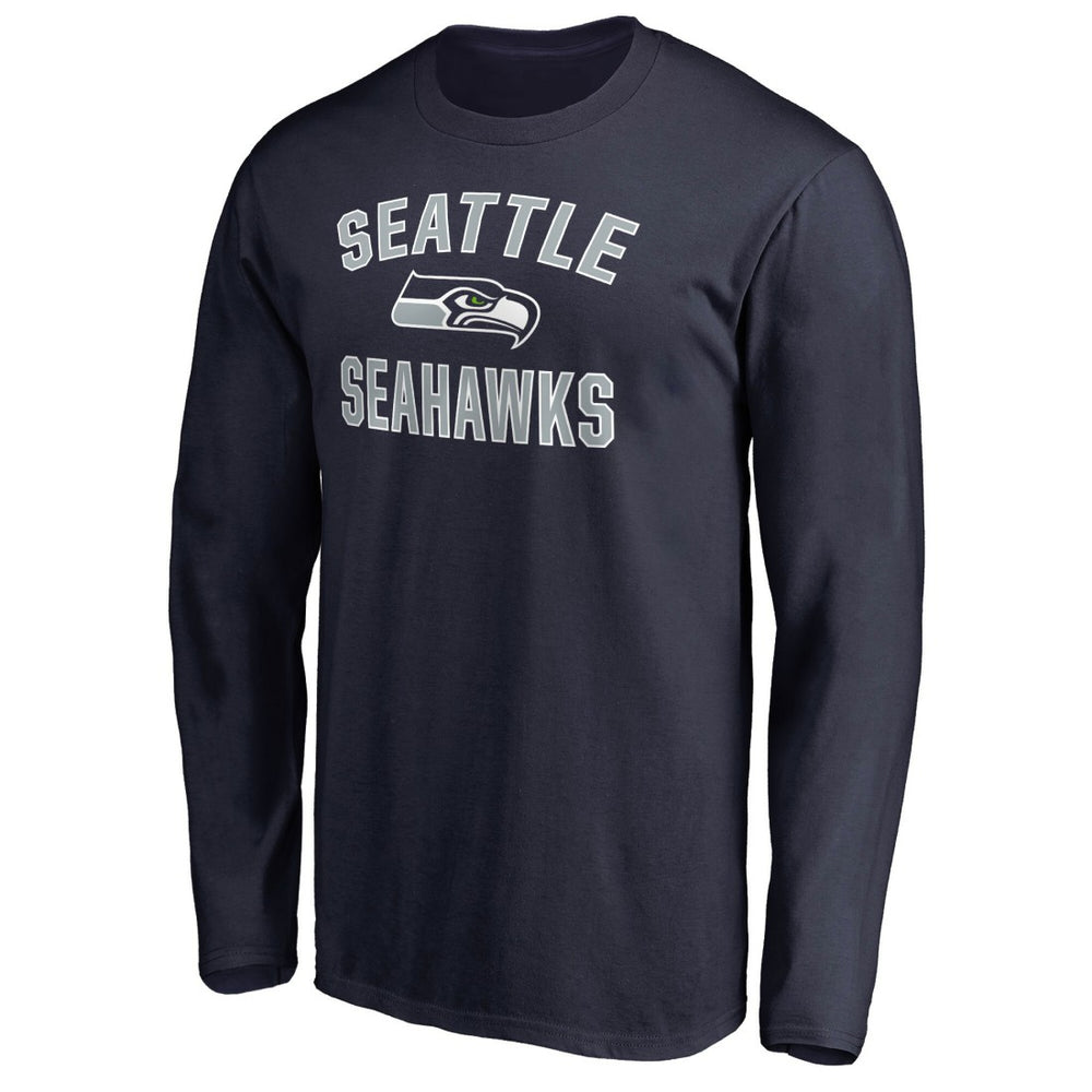 Seattle Seahawks Victory Arch Long Sleeve T-Shirt - College Navy T-shirts