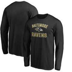 Baltimore Ravens Victory Arch Long Sleeve T-Shirt - Black T-shirts
