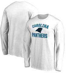 Carolina Panthers Victory Arch Long Sleeve T-Shirt - White T-shirts