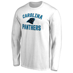 Carolina Panthers Victory Arch Long Sleeve T-Shirt - White T-shirts