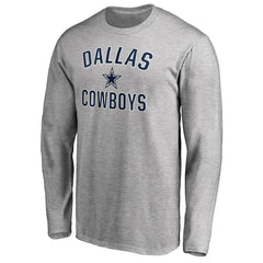 Dallas Cowboys Victory Arch Long Sleeve T-Shirt - Heathered Gray T-shirts