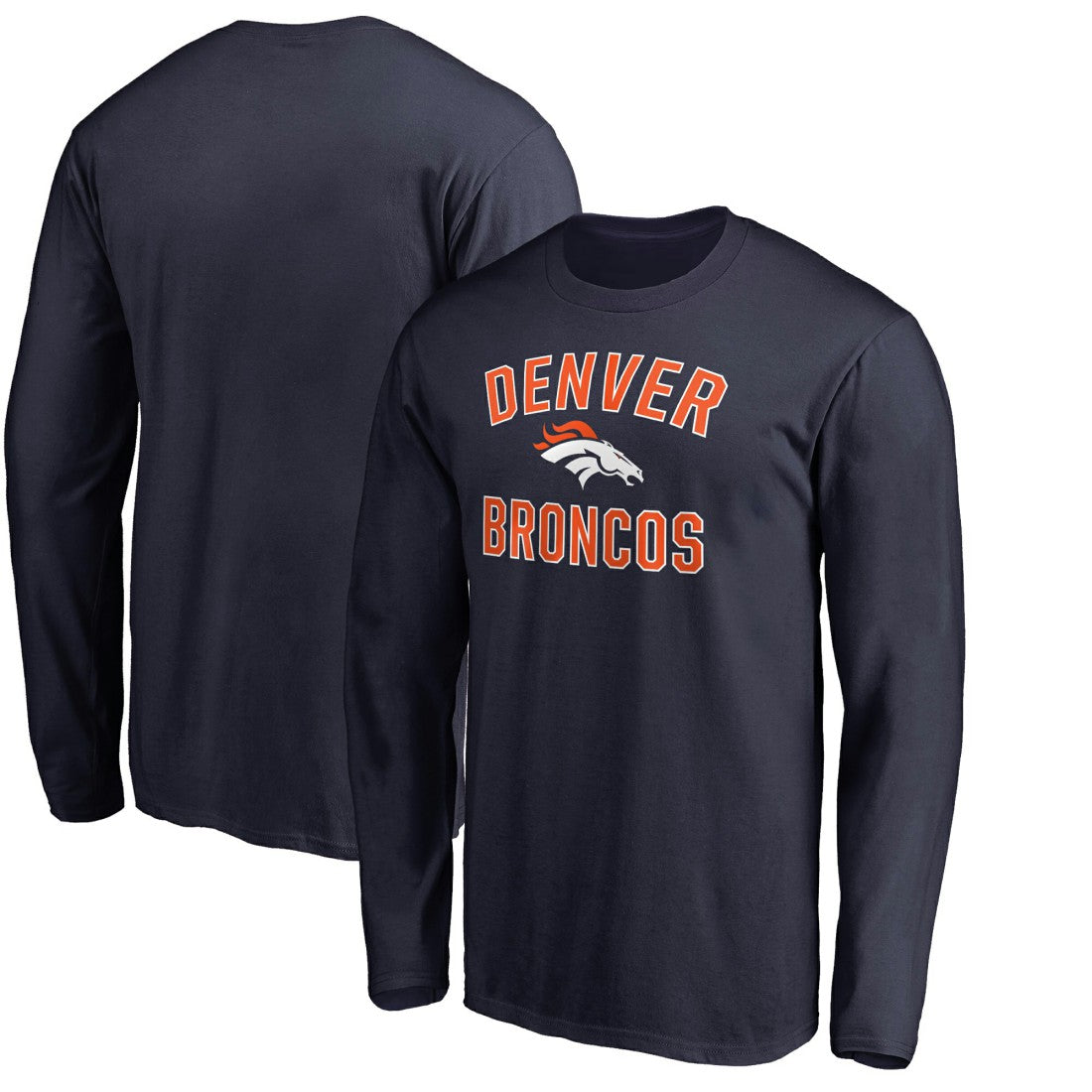 Denver Broncos Victory Arch Long Sleeve T-Shirt - Navy T-shirts