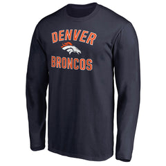 Denver Broncos Victory Arch Long Sleeve T-Shirt - Navy T-shirts