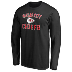 Kansas City Chiefs Victory Arch Long Sleeve T-Shirt - Black T-shirts