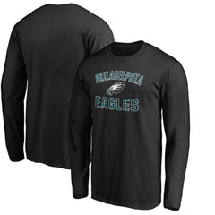 Philadelphia Eagles Victory Arch Long Sleeve T-Shirt - Black T-shirts