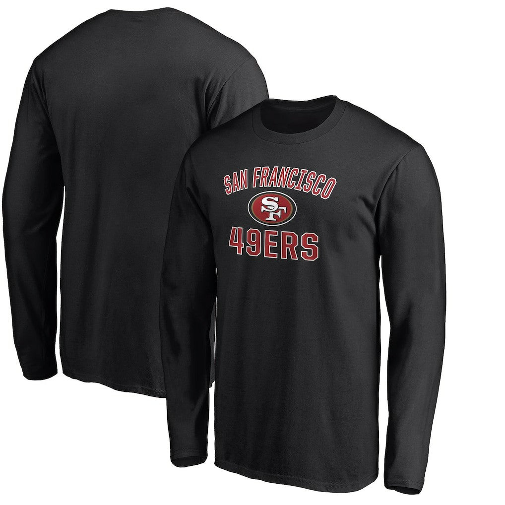 San Francisco 49ers Victory Arch Long Sleeve T-Shirt - Black T-shirts