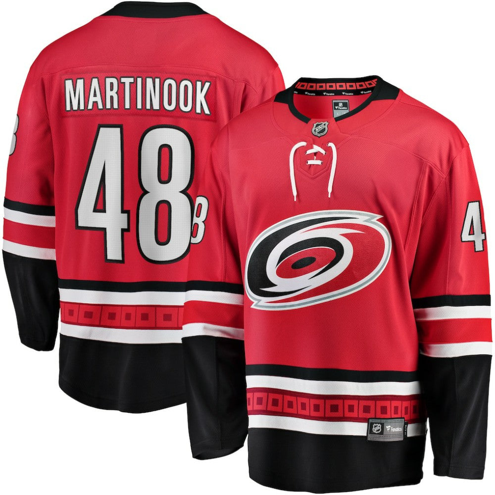 Jordan Martinook Carolina Hurricanes Fanatics Alternate Breakaway Player Jersey - Red | US 3547168