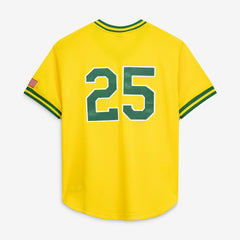 Mark McGwire Athletics Mitchell & Ness Authentic Batting Practice Jersey - Gold Jerseys
