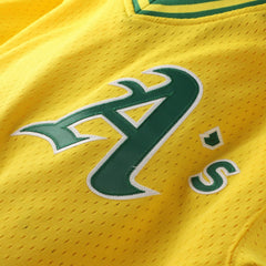 Mark McGwire Athletics Mitchell & Ness Authentic Batting Practice Jersey - Gold Jerseys