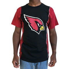 Arizona Cardinals Refried Apparel Sustainable Upcycled Split T-Shirt - Black/Cardinal T-shirts