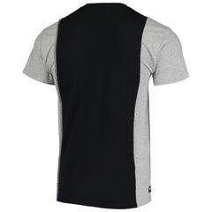 Las Vegas Raiders Refried Apparel Sustainable Upcycled Split T-Shirt - Black/Silver T-shirts