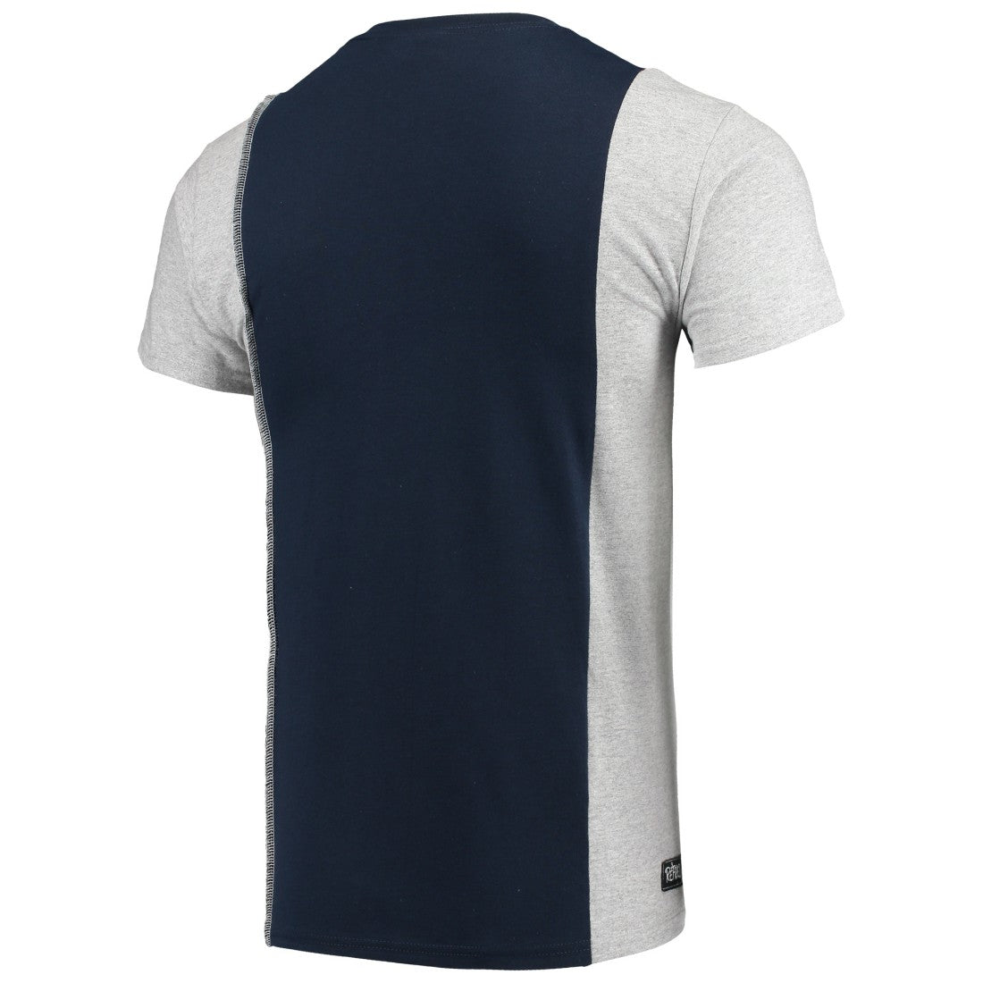 Tennessee Titans Refried Apparel Sustainable Upcycled Split T-Shirt - Navy/Gray T-shirts
