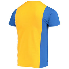 Los Angeles Rams Refried Apparel Sustainable Upcycled Split T-Shirt - Gold/Royal T-shirts