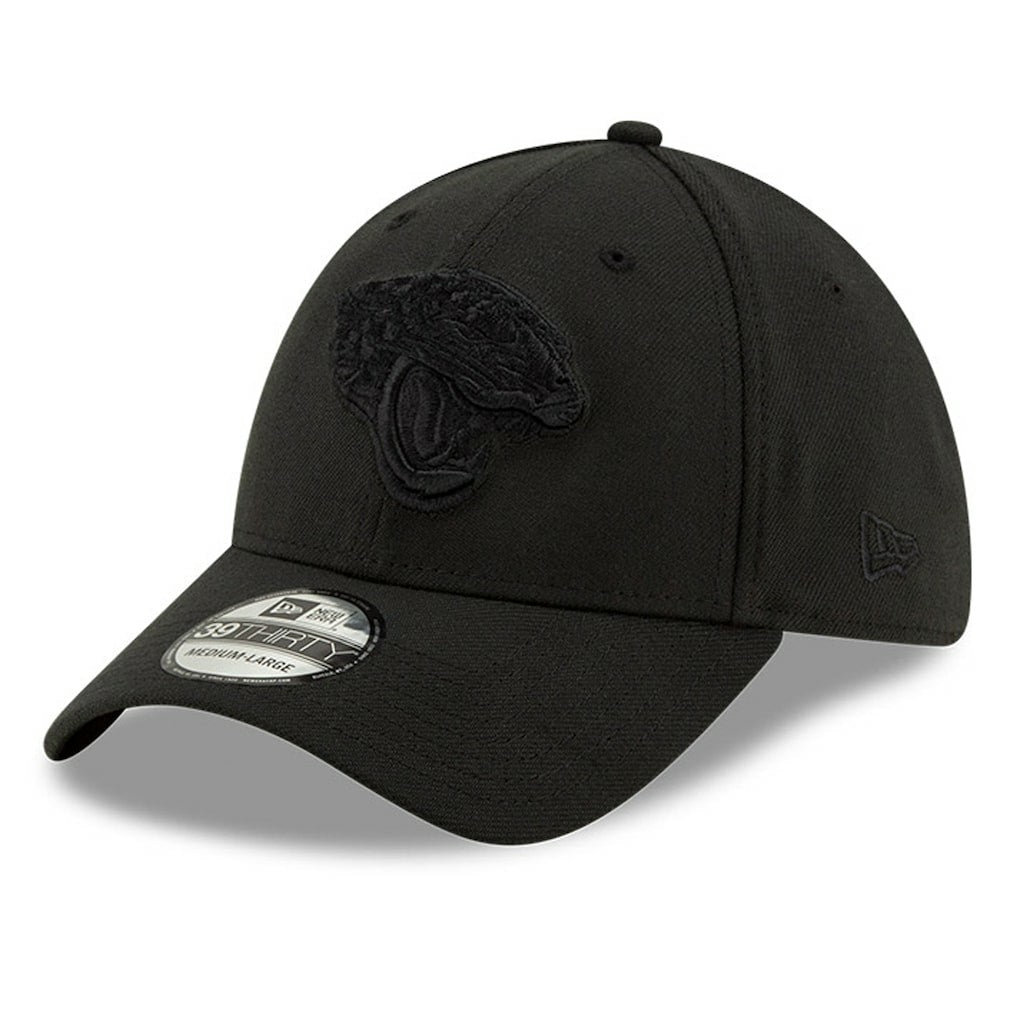 Jacksonville Jaguars New Era Logo 39THIRTY Flex Hat - Black Hats