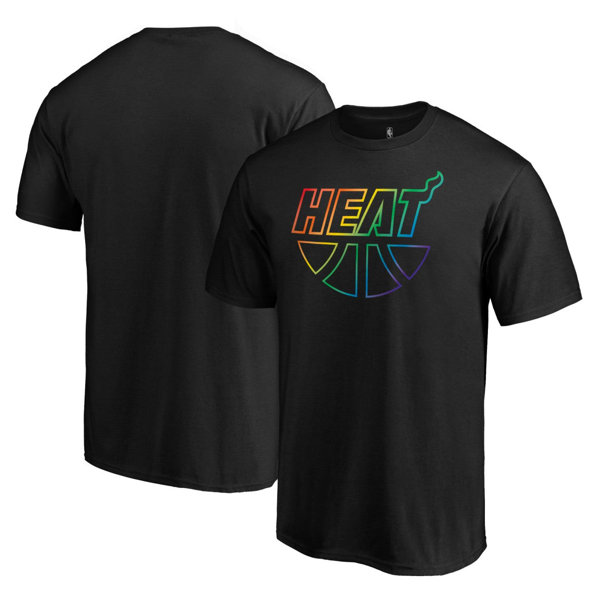 Miami Heat Team Pride Wordmark T-Shirt Black
