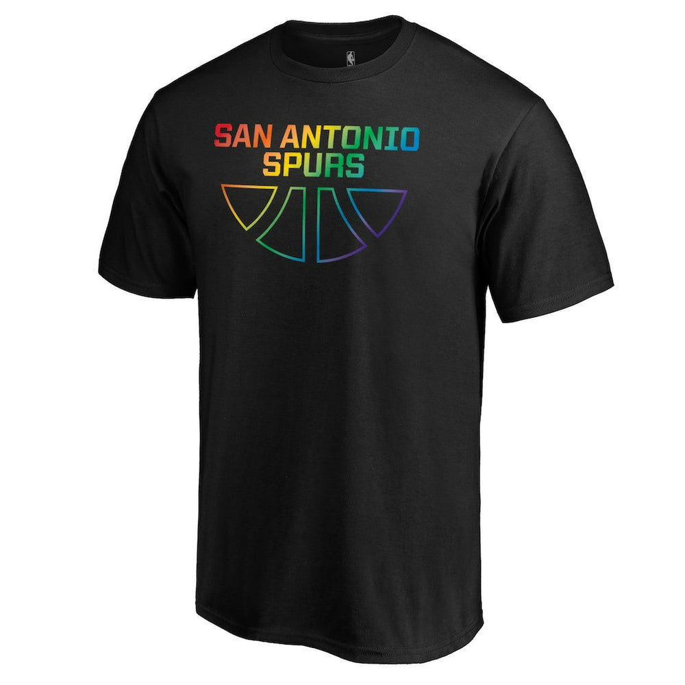 San Antonio Spurs Team Pride Wordmark T-Shirt Black