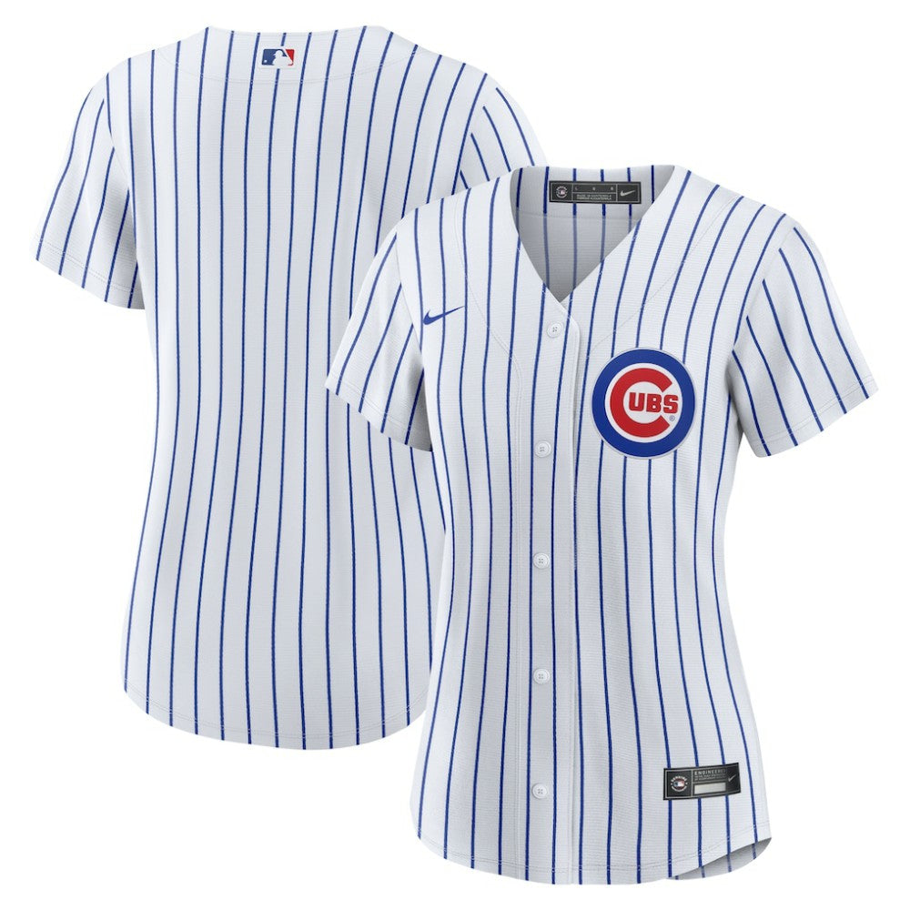 Chicago Cubs Nike Women's Home Replica Team Jersey - White Jerseys