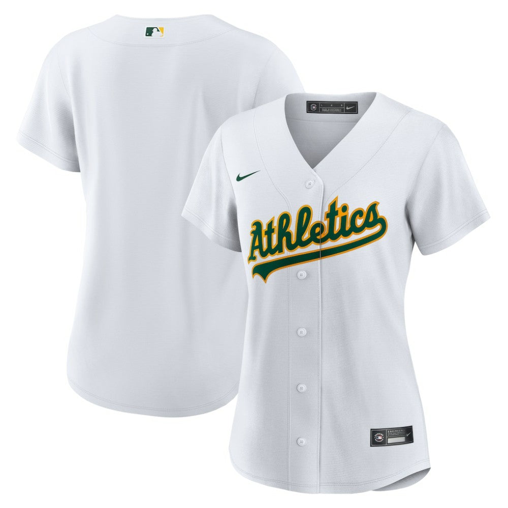 Athletics Nike Women's Home Replica Team Jersey - White Jerseys