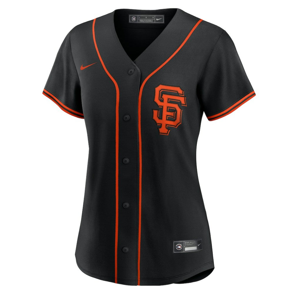 San Francisco Giants Nike Women's Alternate Replica Team Jersey - Black Jerseys