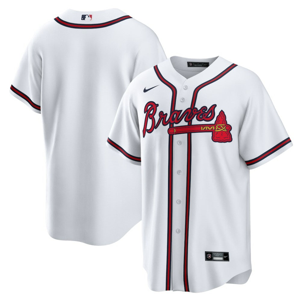 Atlanta Braves Nike Home Replica Team Jersey - White Jerseys