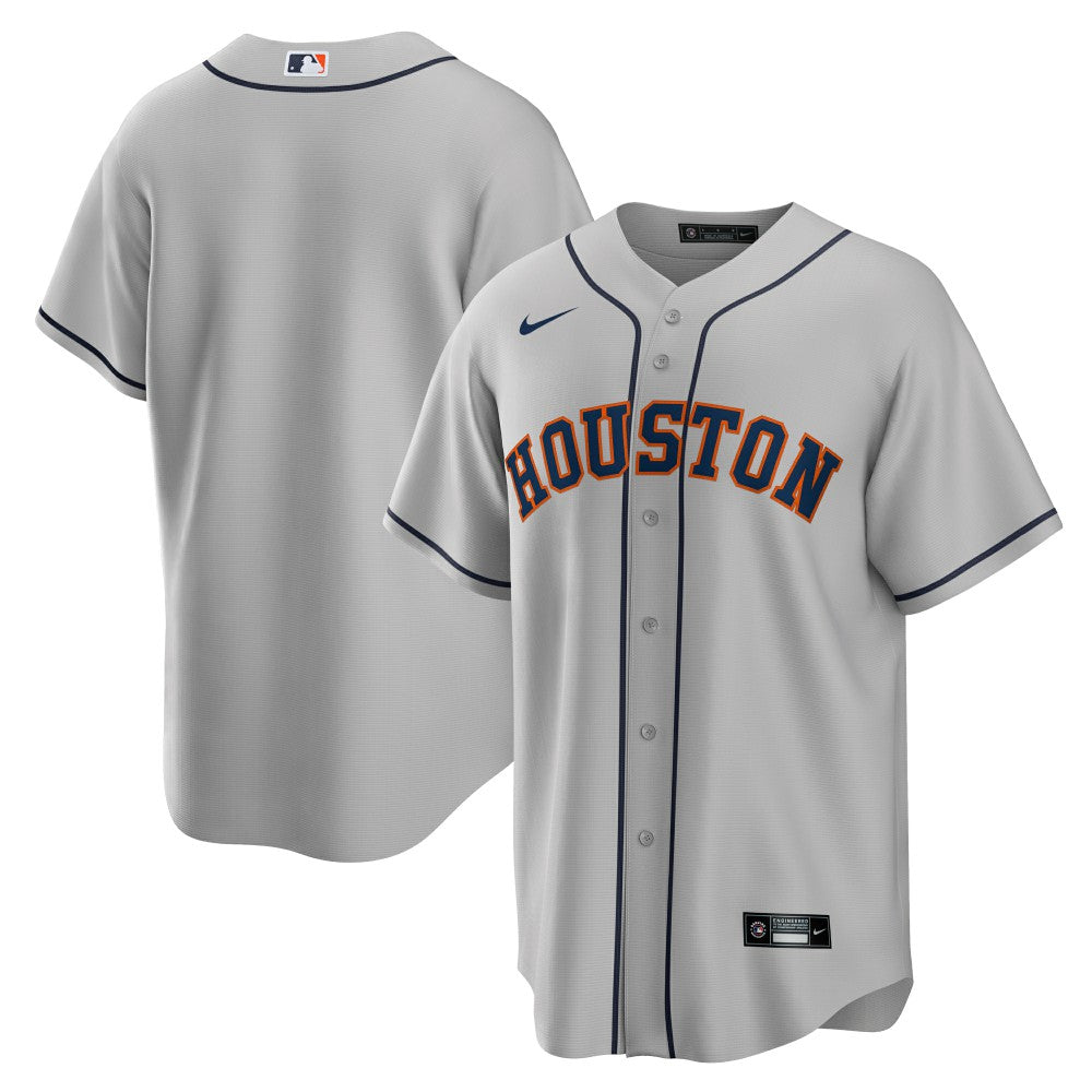 Houston Astros Nike Road Replica Team Jersey - Gray Jerseys