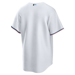 Miami Marlins Nike Home Replica Team Jersey - White Jerseys